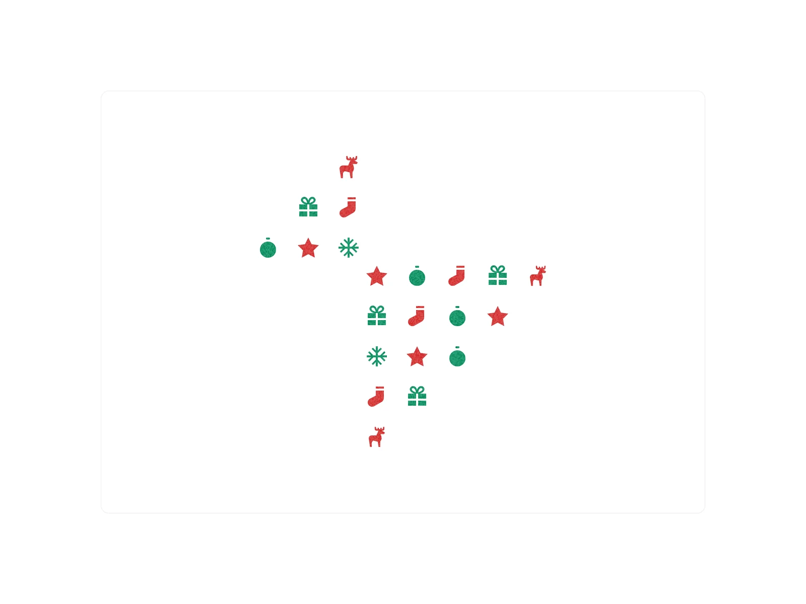 Christmas icon set
