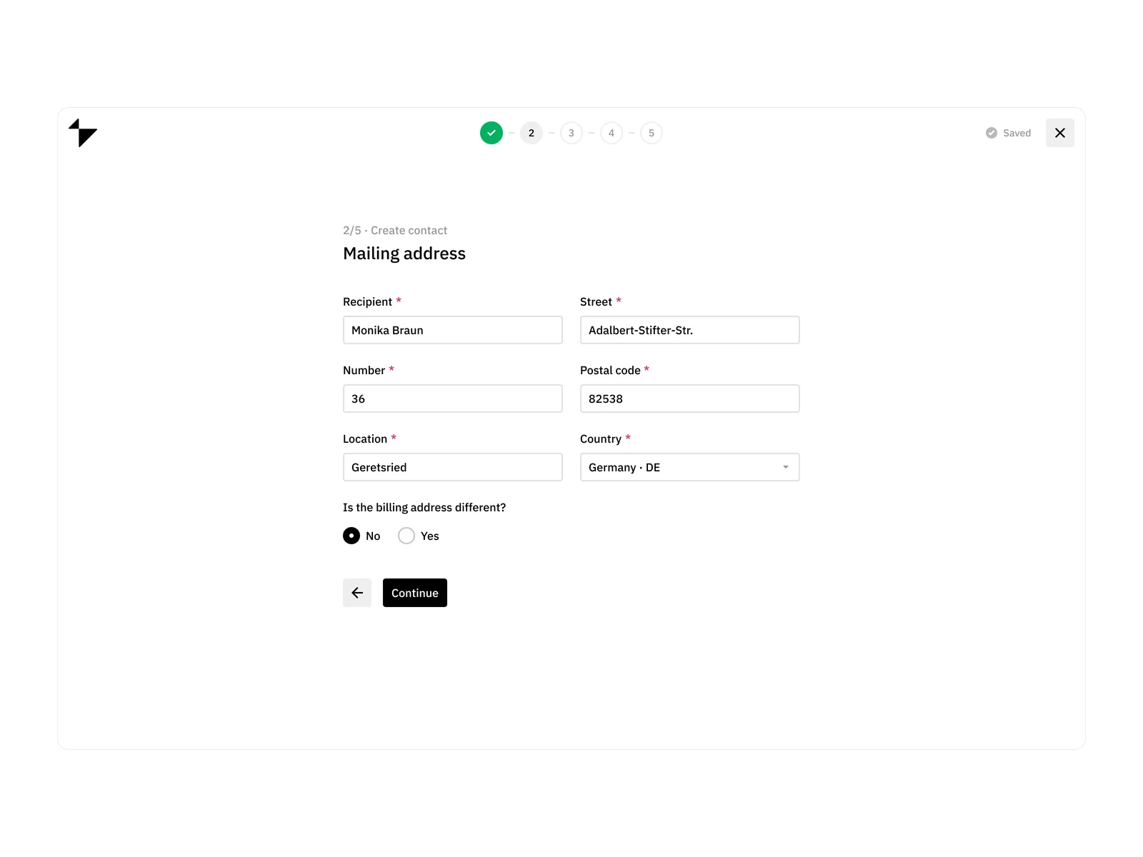 Create contact form