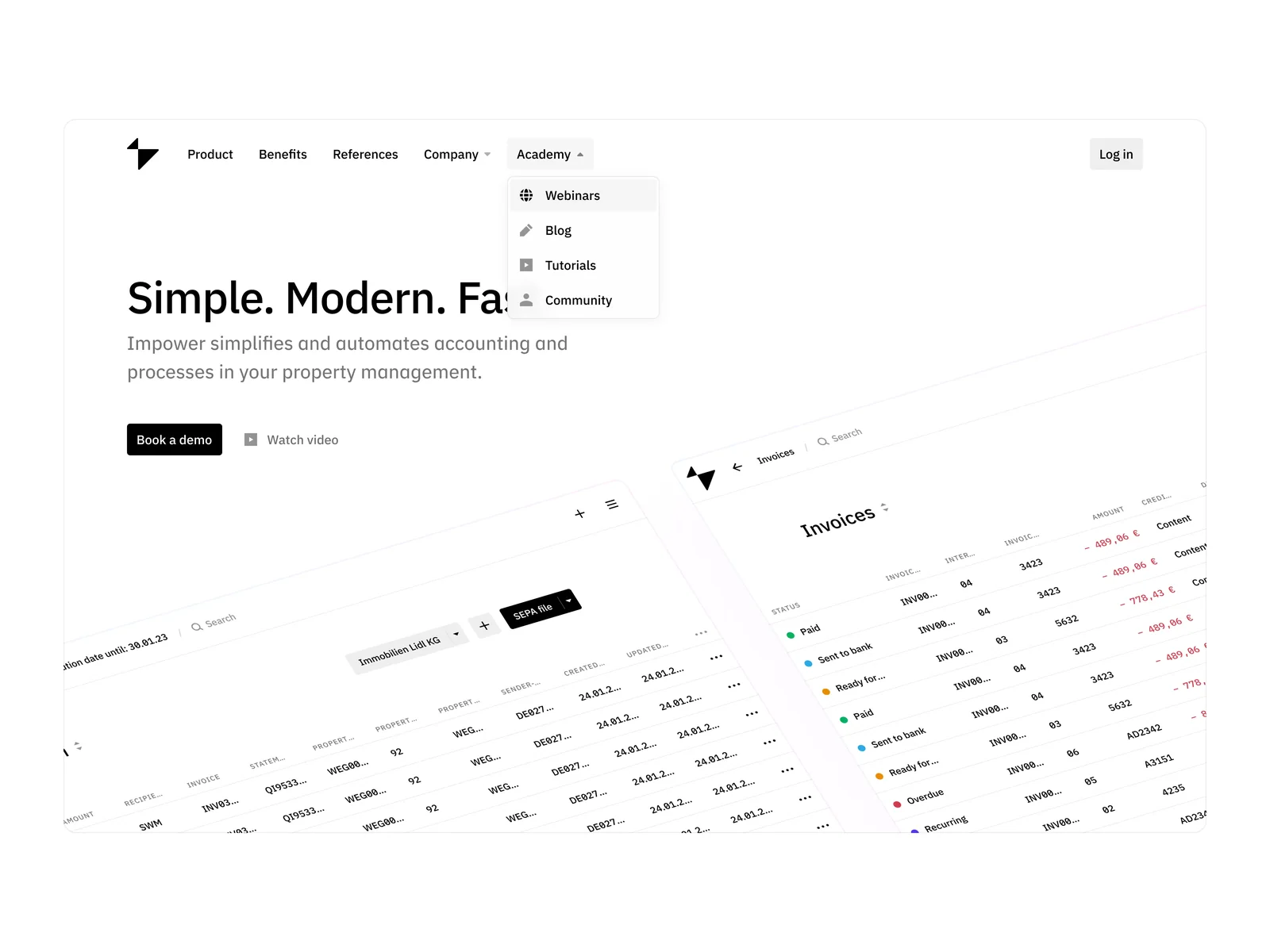 Home page, view 2