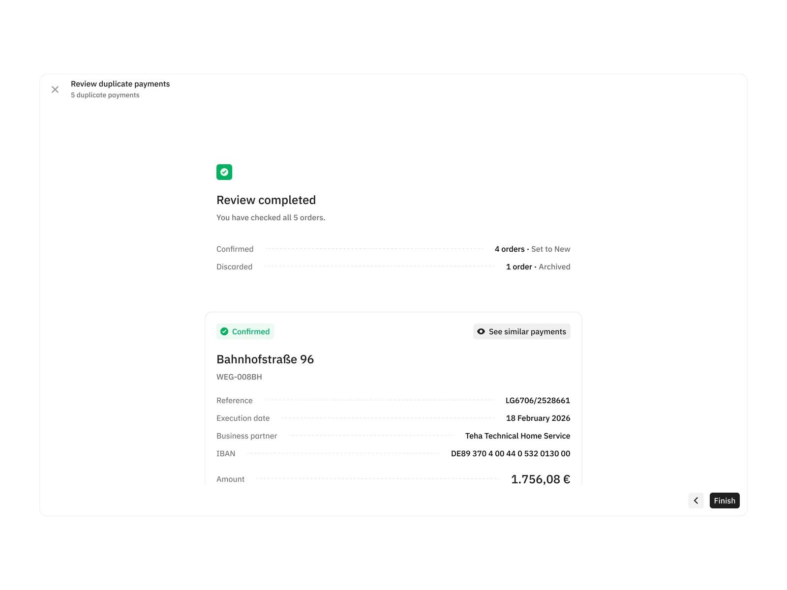Review completed